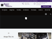 Tablet Screenshot of anayatile.com
